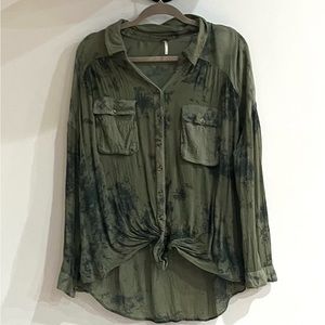 Free people flowy button down